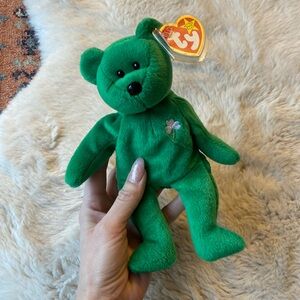 TY Beanie Babies bear St. Patrick’s Day Y2K stuffed animal collectible plushie